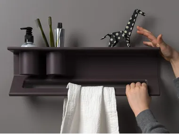 LISSOM - Aluminium bathroom wall shelf by EVER Life Design - view 2